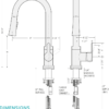 HELENA II Chrome Kitchen Faucet - Image 3