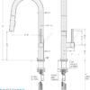 LENNOX Chrome Kitchen Faucet - Image 2